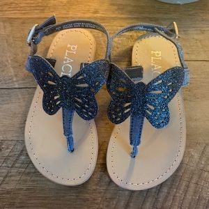 Butterfly sandals. Toddler size 5.